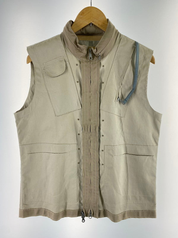 【中古品】【メンズ】 MARITHE FRANCOIS GIRBAUD マリテフランソワジルボー ギミック ベスト トップス 146-250626-jt-16-min サイズ：M カラー：ライトベージュ 万代Net店