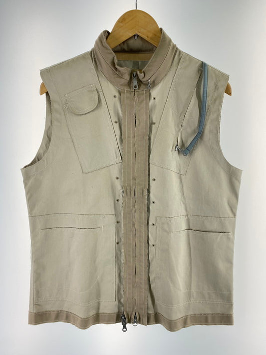 【中古品】【メンズ】 MARITHE FRANCOIS GIRBAUD マリテフランソワジルボー ギミック ベスト トップス 146-250626-jt-16-min サイズ：M カラー：ライトベージュ 万代Net店