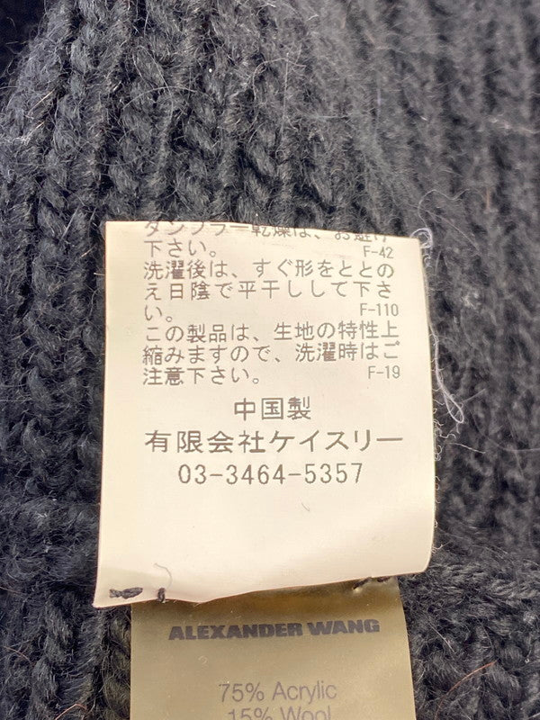 【中古品】【メンズ】 T ALEXANDER WANG ティーバイアレキサンダーワン タートルネックローゲージ ニット トップス 141-250626-jt-03-min サイズ：XS カラー：ブラック 万代Net店