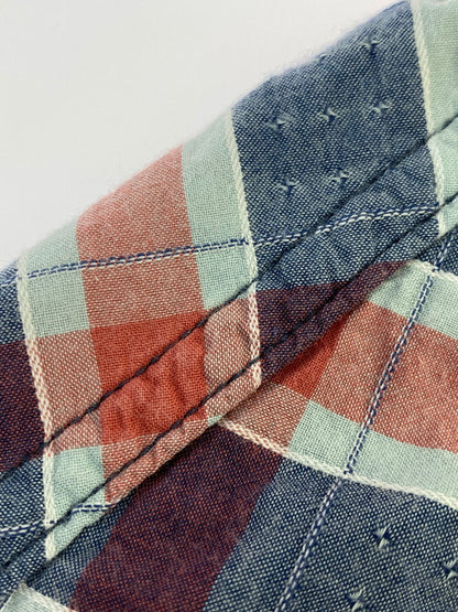 【中古品】【メンズ】 UES ウエス WEAR WELL WESTERN SHIRT ウエア ウィル ウェスタン シャツ トップス 145-250626-jt-13-min サイズ：1 カラー：ネイビー/レッド 万代Net店