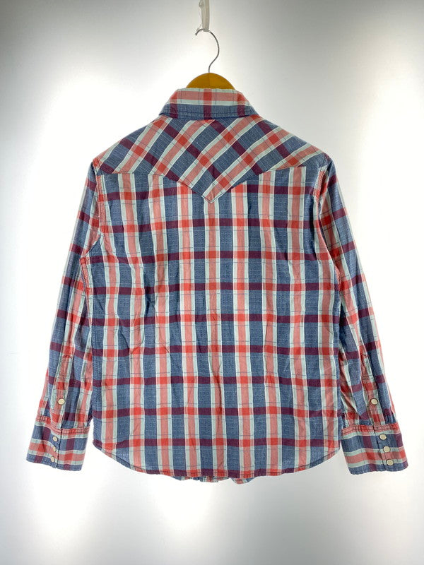 【中古品】【メンズ】 UES ウエス WEAR WELL WESTERN SHIRT ウエア ウィル ウェスタン シャツ トップス 145-250626-jt-13-min サイズ：1 カラー：ネイビー/レッド 万代Net店