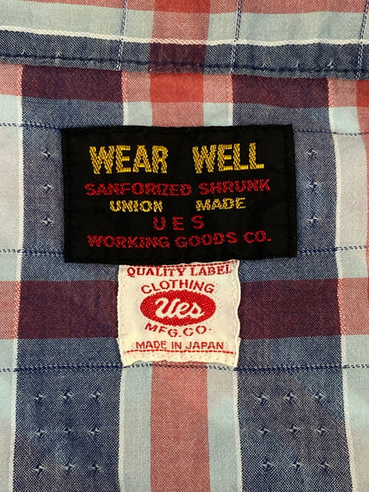 【中古品】【メンズ】 UES ウエス WEAR WELL WESTERN SHIRT ウエア ウィル ウェスタン シャツ トップス 145-250626-jt-13-min サイズ：1 カラー：ネイビー/レッド 万代Net店