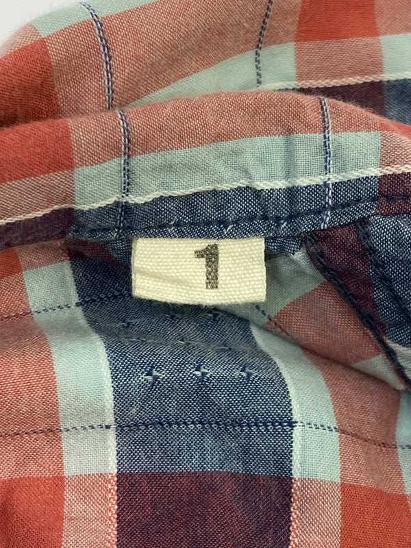 【中古品】【メンズ】 UES ウエス WEAR WELL WESTERN SHIRT ウエア ウィル ウェスタン シャツ トップス 145-250626-jt-13-min サイズ：1 カラー：ネイビー/レッド 万代Net店