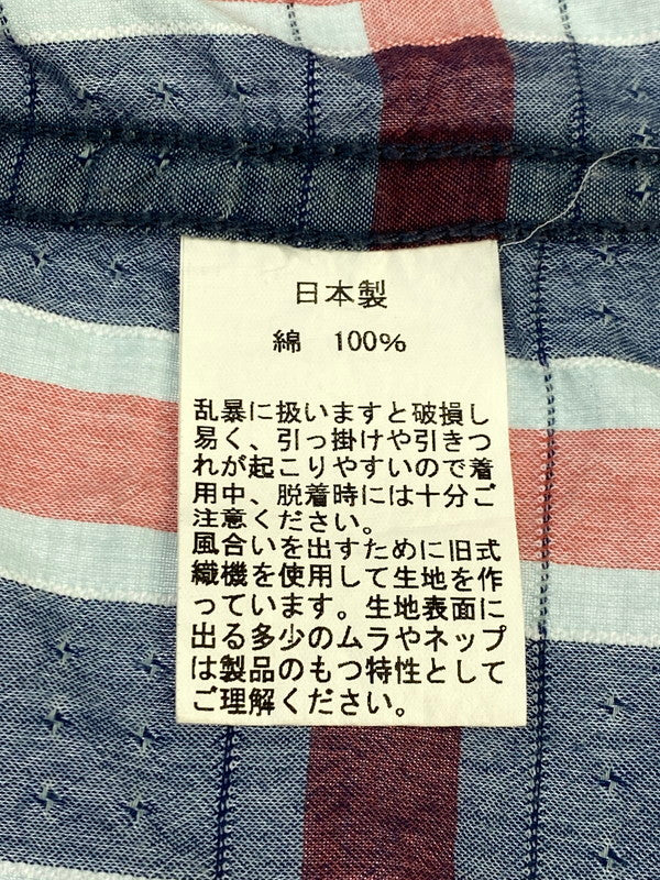 【中古品】【メンズ】 UES ウエス WEAR WELL WESTERN SHIRT ウエア ウィル ウェスタン シャツ トップス 145-250626-jt-13-min サイズ：1 カラー：ネイビー/レッド 万代Net店