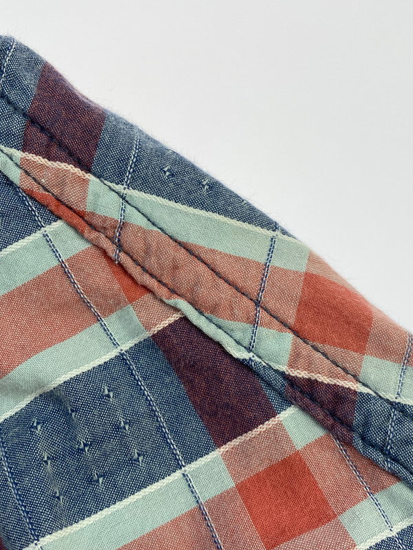 【中古品】【メンズ】 UES ウエス WEAR WELL WESTERN SHIRT ウエア ウィル ウェスタン シャツ トップス 145-250626-jt-13-min サイズ：1 カラー：ネイビー/レッド 万代Net店