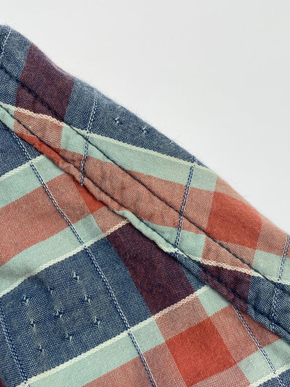 【中古品】【メンズ】 UES ウエス WEAR WELL WESTERN SHIRT ウエア ウィル ウェスタン シャツ トップス 145-250626-jt-13-min サイズ：1 カラー：ネイビー/レッド 万代Net店