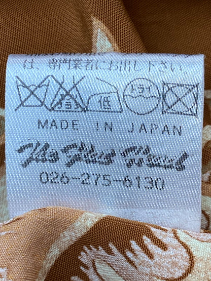 【中古品】【メンズ】 THE FLAT HEAD ザフラットヘッド ALOHA SHIRT PALMS LABEL アロハシャツ ハワイアンシャツ メンズ 半袖 トップス 145-250627-em-22-min サイズ：S カラー：ブラウン系 万代Net店