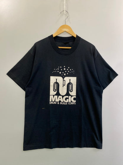 【現状渡し品】【メンズ】 MAGIC マジック 90S DRUM＆BUGLE CORPS TEE 90年代 ドラム・アンド・ビューグル コー Tシャツ トップス ドラムコー 146-250627-em-28-min サイズ：XL カラー：ブラック 万代Net店
