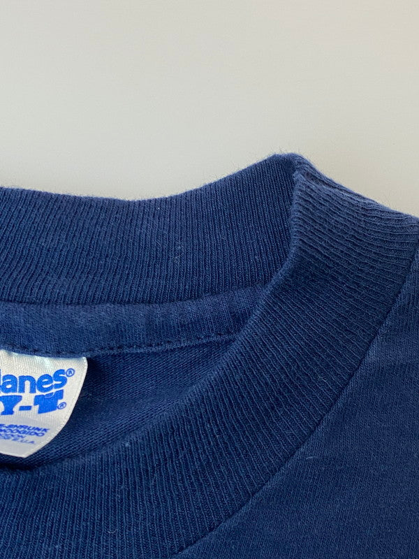 【中古品】【メンズ】 COMTEC コムテック 90S ART TEE 90年代 アート Tシャツ メンズ トップス 半袖 146-250627-em-29-min サイズ：L カラー：ネイビー 万代Net店