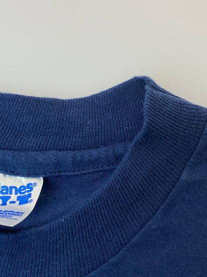 【中古品】【メンズ】 COMTEC コムテック 90S ART TEE 90年代 アート Tシャツ メンズ トップス 半袖 146-250627-em-29-min サイズ：L カラー：ネイビー 万代Net店