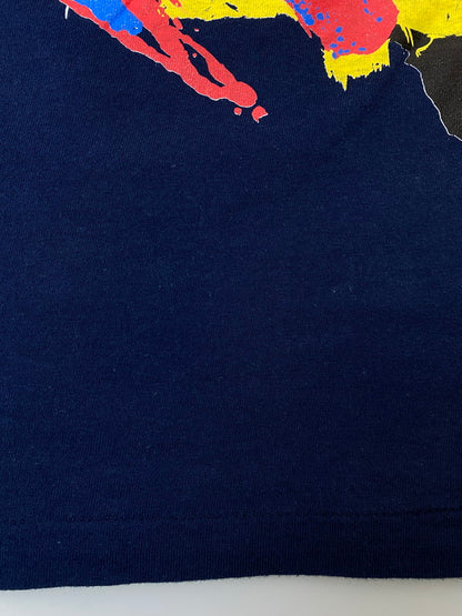 【中古品】【メンズ】 COMTEC コムテック 90S ART TEE 90年代 アート Tシャツ メンズ トップス 半袖 146-250627-em-29-min サイズ：L カラー：ネイビー 万代Net店