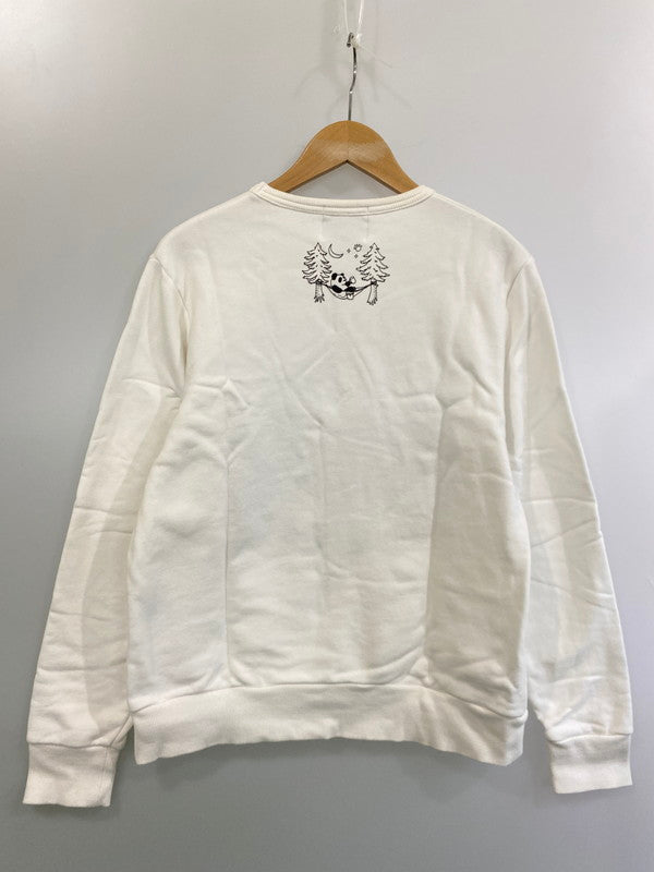 【中古品】【メンズ】 PANDIESTA JAPAN パンディエスタ ジャパン 刺繍 スウェット JAPAN 539207 ししゅう 長袖 メンズ トレーナー ジャージ 145-250627-em-26-min サイズ：M カラー：ホワイト 万代Net店