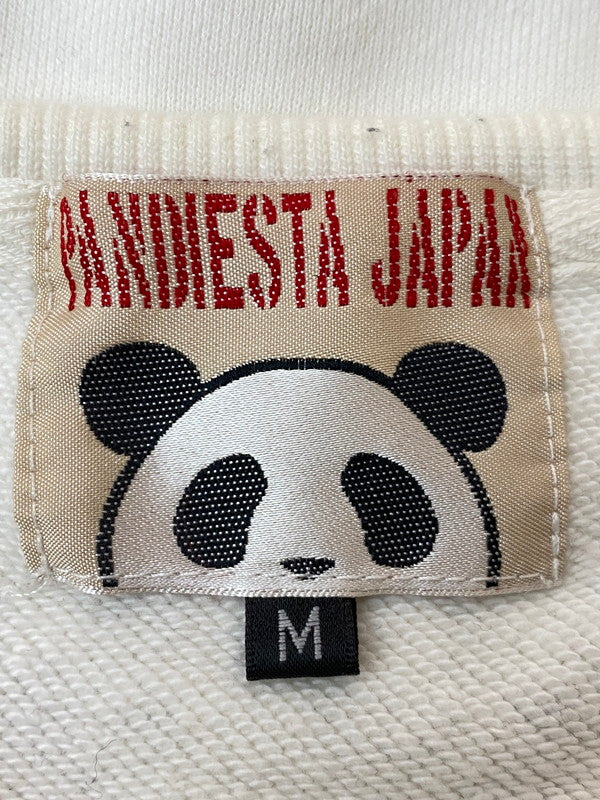 【中古品】【メンズ】 PANDIESTA JAPAN パンディエスタ ジャパン 刺繍 スウェット JAPAN 539207 ししゅう 長袖 メンズ トレーナー ジャージ 145-250627-em-26-min サイズ：M カラー：ホワイト 万代Net店