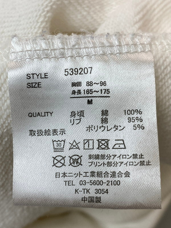 【中古品】【メンズ】 PANDIESTA JAPAN パンディエスタ ジャパン 刺繍 スウェット JAPAN 539207 ししゅう 長袖 メンズ トレーナー ジャージ 145-250627-em-26-min サイズ：M カラー：ホワイト 万代Net店