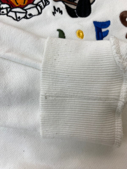 【中古品】【メンズ】 PANDIESTA JAPAN パンディエスタ ジャパン 刺繍 スウェット JAPAN 539207 ししゅう 長袖 メンズ トレーナー ジャージ 145-250627-em-26-min サイズ：M カラー：ホワイト 万代Net店