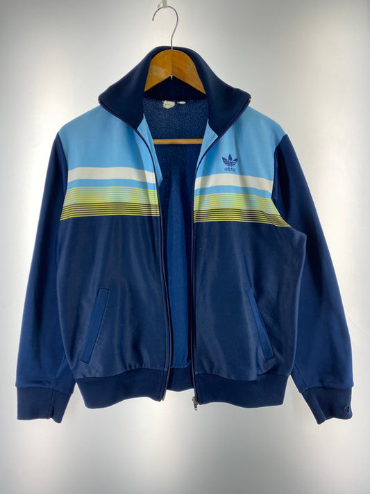 【現状渡し品】【メンズ】 adidas アディダス 70S VENTEX社製 MADE IN FRANCE TRACK JACKET 70年代 フランス製 トラックジャケット トップス ジャージ 146-250626-jt-18-min サイズ：M カラー：ネイビー 万代Net店