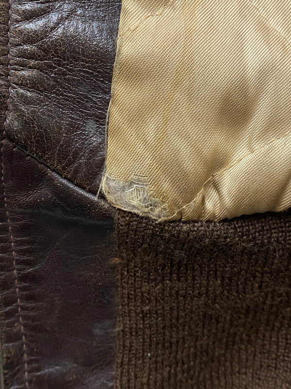 【現状渡し品】【メンズ】 CALIFORNIAN PONY HIDE カリフォルニアン ホース ハイド 50S LEATHER JACKET レザー ジャケット 50年代 メンズ アウター ヴィンテージ 146-250627-em-12-min カラー：ブラウン 万代Net店