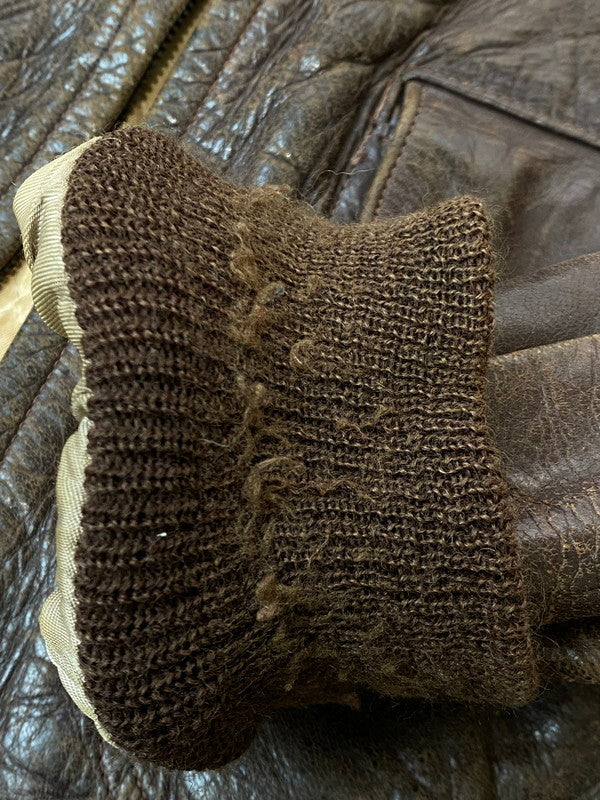 【現状渡し品】【メンズ】 CALIFORNIAN PONY HIDE カリフォルニアン ホース ハイド 50S LEATHER JACKET レザー ジャケット 50年代 メンズ アウター ヴィンテージ 146-250627-em-12-min カラー：ブラウン 万代Net店