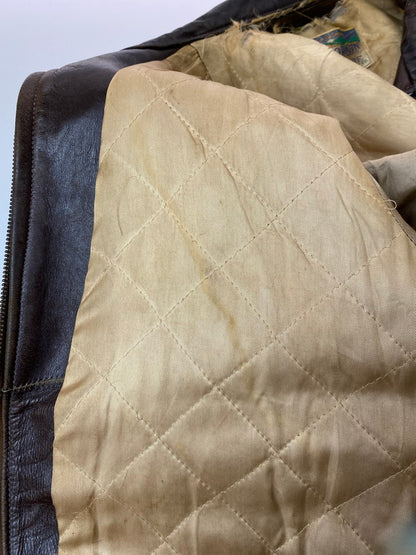 【現状渡し品】【メンズ】 CALIFORNIAN PONY HIDE カリフォルニアン ホース ハイド 50S LEATHER JACKET レザー ジャケット 50年代 メンズ アウター ヴィンテージ 146-250627-em-12-min カラー：ブラウン 万代Net店