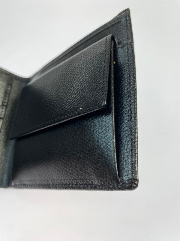 【LIFTる。景品】【中古品】【メンズ】 Christian Dior クリスチャンディオール 二つ折財布 財布 181-250627-jt-01-min カラー：ブラック 万代Net店