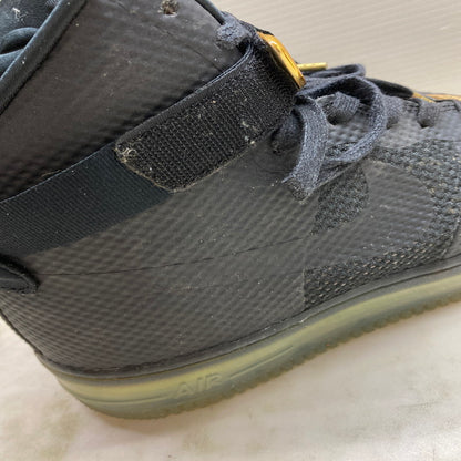 【中古品】【メンズ】 NIKE ナイキ 748280-001 AIR FORCE 1 CMFT LUX エアフォースワン スニーカー シューズ 靴 160-250705-cn-13-min サイズ：28.0cm カラー：BLACK/BLACK METALLIC GOLD 万代Net店