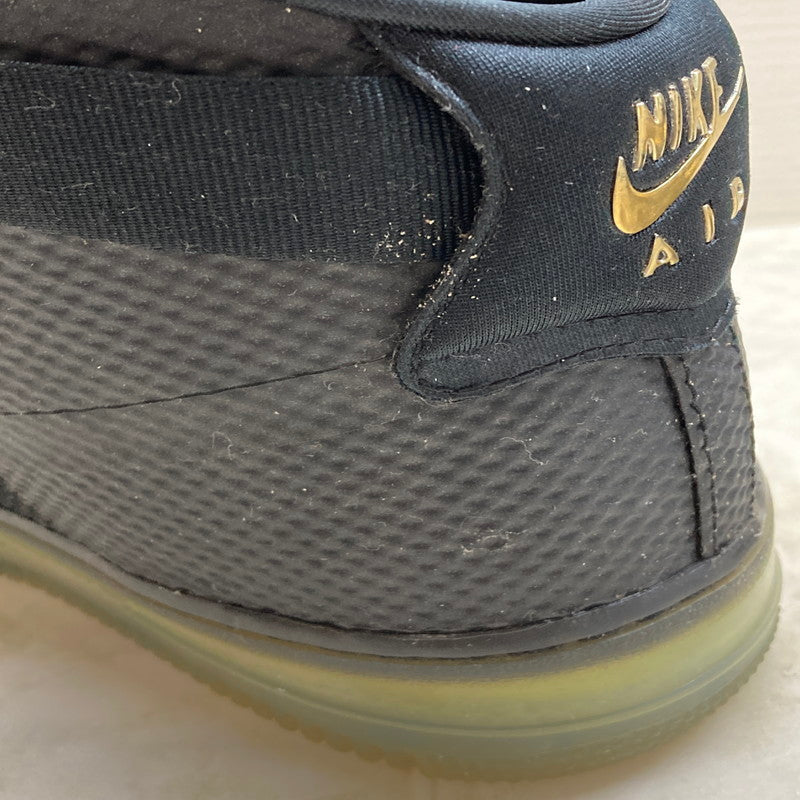 【中古品】【メンズ】 NIKE ナイキ 748280-001 AIR FORCE 1 CMFT LUX エアフォースワン スニーカー シューズ 靴 160-250705-cn-13-min サイズ：28.0cm カラー：BLACK/BLACK METALLIC GOLD 万代Net店