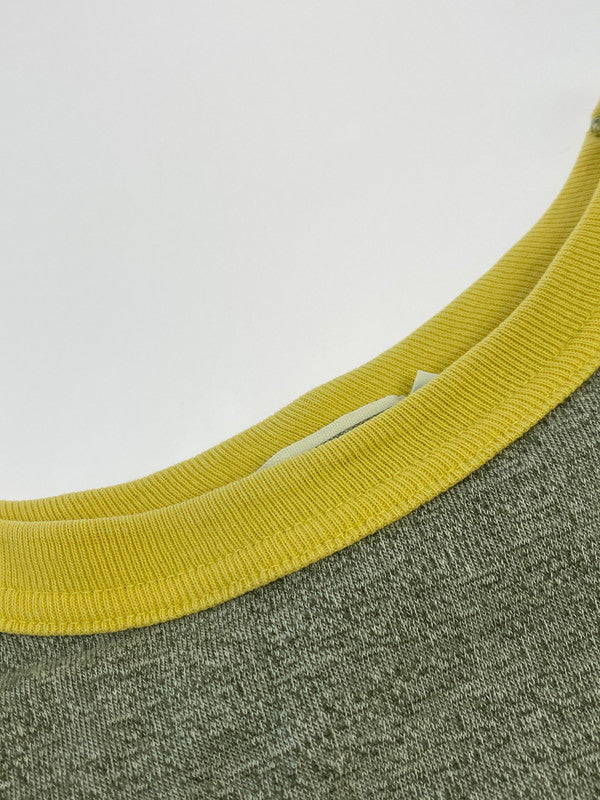 【中古品】【メンズ】 A BATHING APE アベイシングエイプ LOGO PRINT RINGER T-SHIRT ロゴ プリント リンガー Tシャツ メンズ トップス 半袖 142-250629-em-25-min サイズ：M カラー：グレー 万代Net店