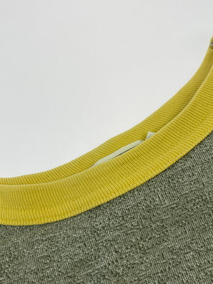 【中古品】【メンズ】 A BATHING APE アベイシングエイプ LOGO PRINT RINGER T-SHIRT ロゴ プリント リンガー Tシャツ メンズ トップス 半袖 142-250629-em-25-min サイズ：M カラー：グレー 万代Net店