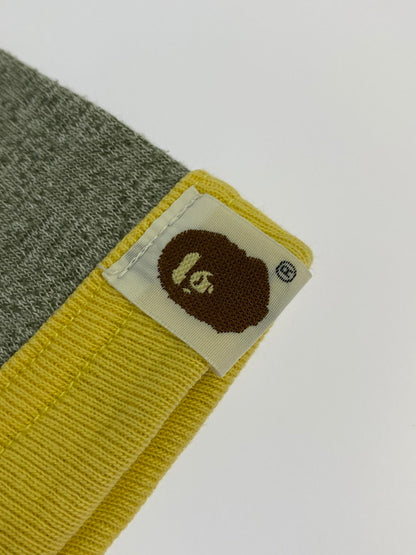 【中古品】【メンズ】 A BATHING APE アベイシングエイプ LOGO PRINT RINGER T-SHIRT ロゴ プリント リンガー Tシャツ メンズ トップス 半袖 142-250629-em-25-min サイズ：M カラー：グレー 万代Net店