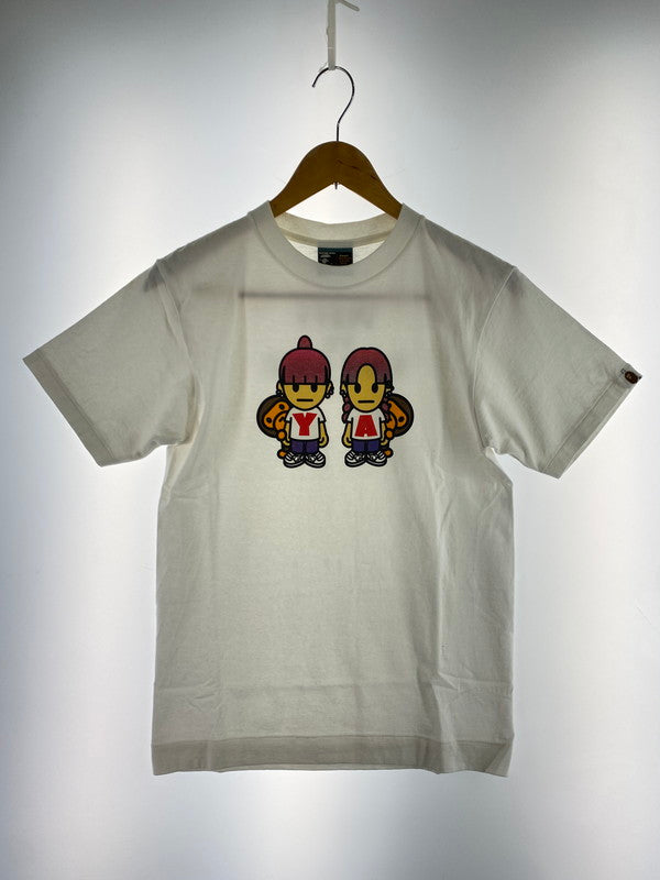 【中古品】【メンズ】 A BATHING APE アベイシングエイプ BABY MILO VS PUFFY T-SHIRT ベイビー マイロ ベイビー マイロ VS パフィー Tシャツ メンズ トップス 半袖 コラボ プリント 142-250629-em-22-min サイズ：S カラー：ホワイト 万代Net店