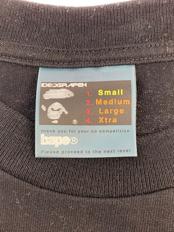 【中古品】【メンズ】 A BATHING APE アベイシングエイプ BABY MILO VS PUFFY T-SHIRT ベイビー マイロ ベイビー マイロ VS パフィー Tシャツ メンズ トップス 半袖 コラボ プリント 142-250629-em-27-min サイズ：S カラー：ブラック 万代Net店