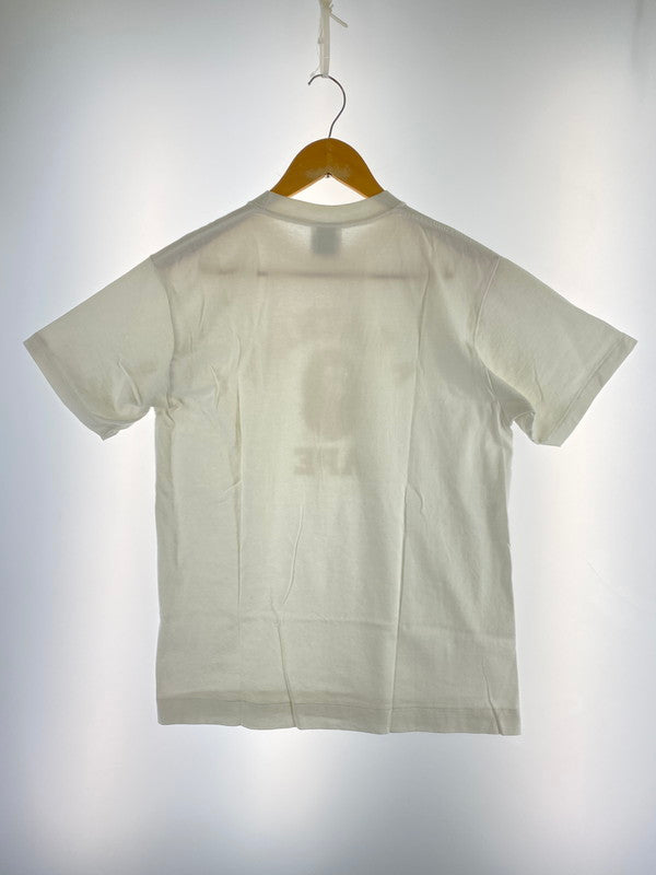 【中古品】【メンズ】 A BATHING APE アベイシングエイプ WHITE LOGO PRINT T-SHIRT ホワイト ロゴ プリント Tシャツ メンズ トップス 半袖 142-250629-em-23-min サイズ：M カラー：ホワイト 万代Net店