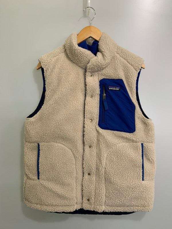 【中古美品】【メンズ】 patagonia パタゴニア 27588FA20 REVERSIBLE BIVY DOWN VEST リバーシブルダウンベスト 144-250630-ks-12-min サイズ：S カラー：ブルー/ネイビー/ベージュ系 万代Net店