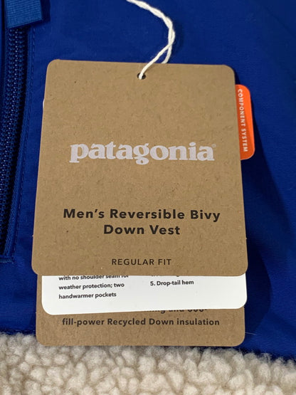 【中古美品】【メンズ】 patagonia パタゴニア 27588FA20 REVERSIBLE BIVY DOWN VEST リバーシブルダウンベスト 144-250630-ks-12-min サイズ：S カラー：ブルー/ネイビー/ベージュ系 万代Net店
