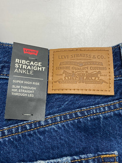 【中古美品】【メンズ】 Levi's リーバイス 72693-0089 RIBCAGE STRAIGHT ANKLE NOE DOWN デニムパンツ ボトムス 158-250628-AS-25-min サイズ：W30 カラー：インディゴ 万代Net店