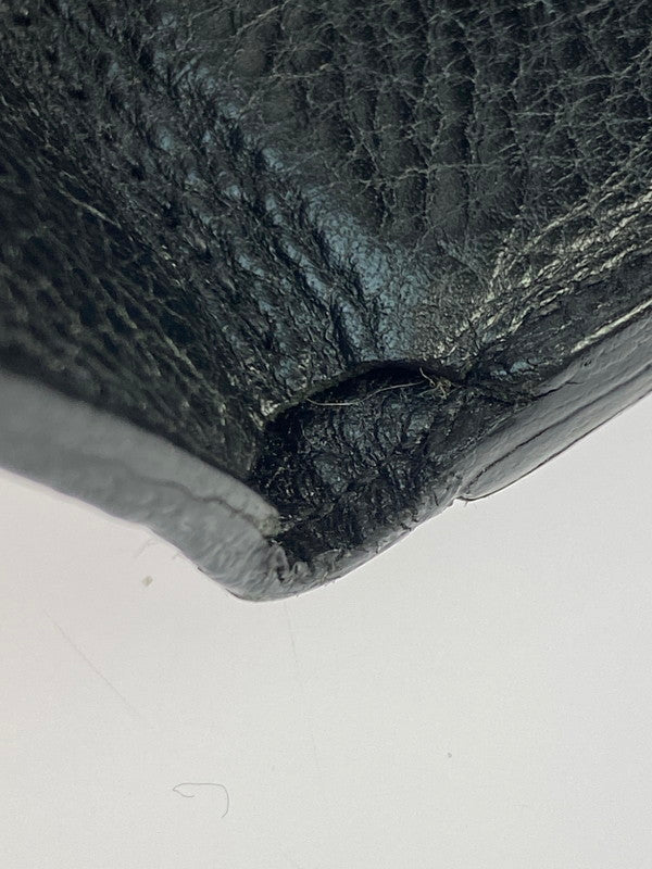 【中古品】【メンズ/レディース】 IL BISONTE イルビゾンテ トリフォルドウォレット 三つ折り財布 メンズ レディース 小物 200-250701-em-18-min カラー：ブラック 万代Net店