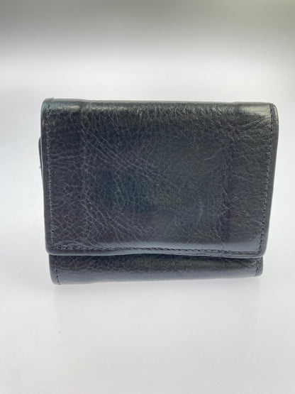 【中古品】【メンズ/レディース】 IL BISONTE イルビゾンテ トリフォルドウォレット 三つ折り財布 メンズ レディース 小物 200-250701-em-18-min カラー：ブラック 万代Net店