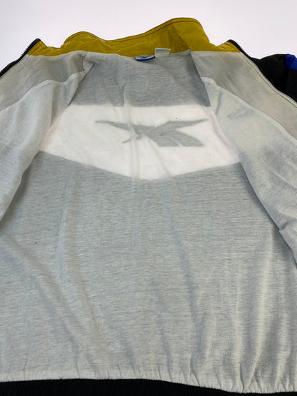 【中古品】【メンズ】 Reebok リーボック 90S NYLON JACKET ナイロンジャケット 146-250630-ks-05-min サイズ：L カラー：ブラック /ホワイト 万代Net店