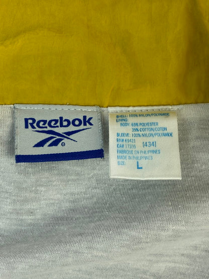 【中古品】【メンズ】 Reebok リーボック 90S NYLON JACKET ナイロンジャケット 146-250630-ks-05-min サイズ：L カラー：ブラック /ホワイト 万代Net店