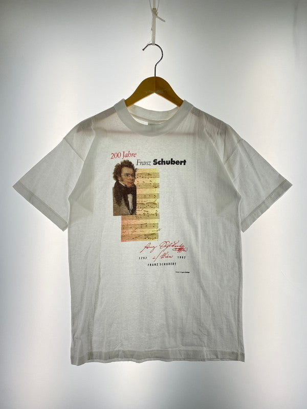 【中古品】【メンズ】 FRANZ SCHUBERT ANGELA BALDINGER DESIGN TEE アンジェラ・リンドヴァル デザイン Tシャツ フランツ・シューベルト プリント 半袖 146-250629-em-36-min サイズ：S カラー：ホワイト 万代Net店