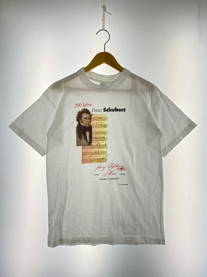 【中古品】【メンズ】 FRANZ SCHUBERT ANGELA BALDINGER DESIGN TEE アンジェラ・リンドヴァル デザイン Tシャツ フランツ・シューベルト プリント 半袖 146-250629-em-36-min サイズ：S カラー：ホワイト 万代Net店