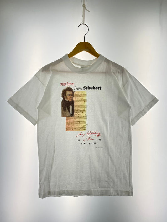 【中古品】【メンズ】 FRANZ SCHUBERT ANGELA BALDINGER DESIGN TEE アンジェラ・リンドヴァル デザイン Tシャツ フランツ・シューベルト プリント 半袖 146-250629-em-36-min サイズ：S カラー：ホワイト 万代Net店