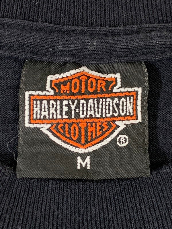 【中古品】【メンズ】 HARLEY DAVIDSON ハーレーダビッドソン 1991 3D EMBLEM TEE ショートスリーブ Tシャツ 半袖Tシャツ トップス 146-250628-yn-11-min サイズ：M カラー：ブラック 万代Net店