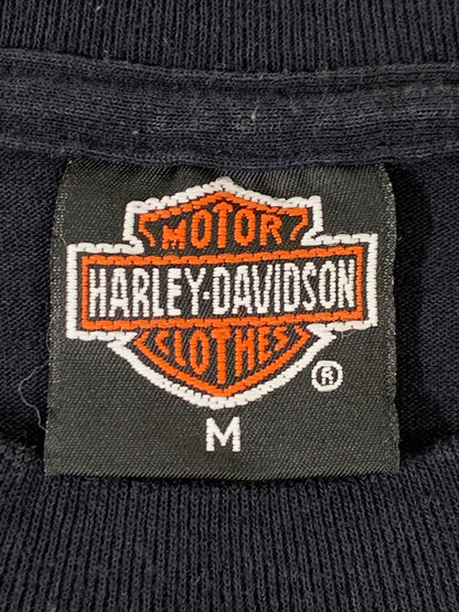 【中古品】【メンズ】 HARLEY DAVIDSON ハーレーダビッドソン 1991 3D EMBLEM TEE ショートスリーブ Tシャツ 半袖Tシャツ トップス 146-250628-yn-11-min サイズ：M カラー：ブラック 万代Net店