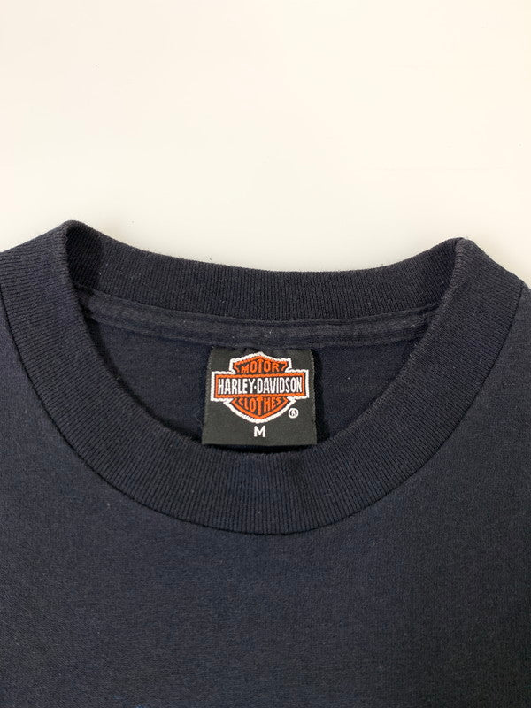 【中古品】【メンズ】 HARLEY DAVIDSON ハーレーダビッドソン 1991 3D EMBLEM TEE ショートスリーブ Tシャツ 半袖Tシャツ トップス 146-250628-yn-11-min サイズ：M カラー：ブラック 万代Net店