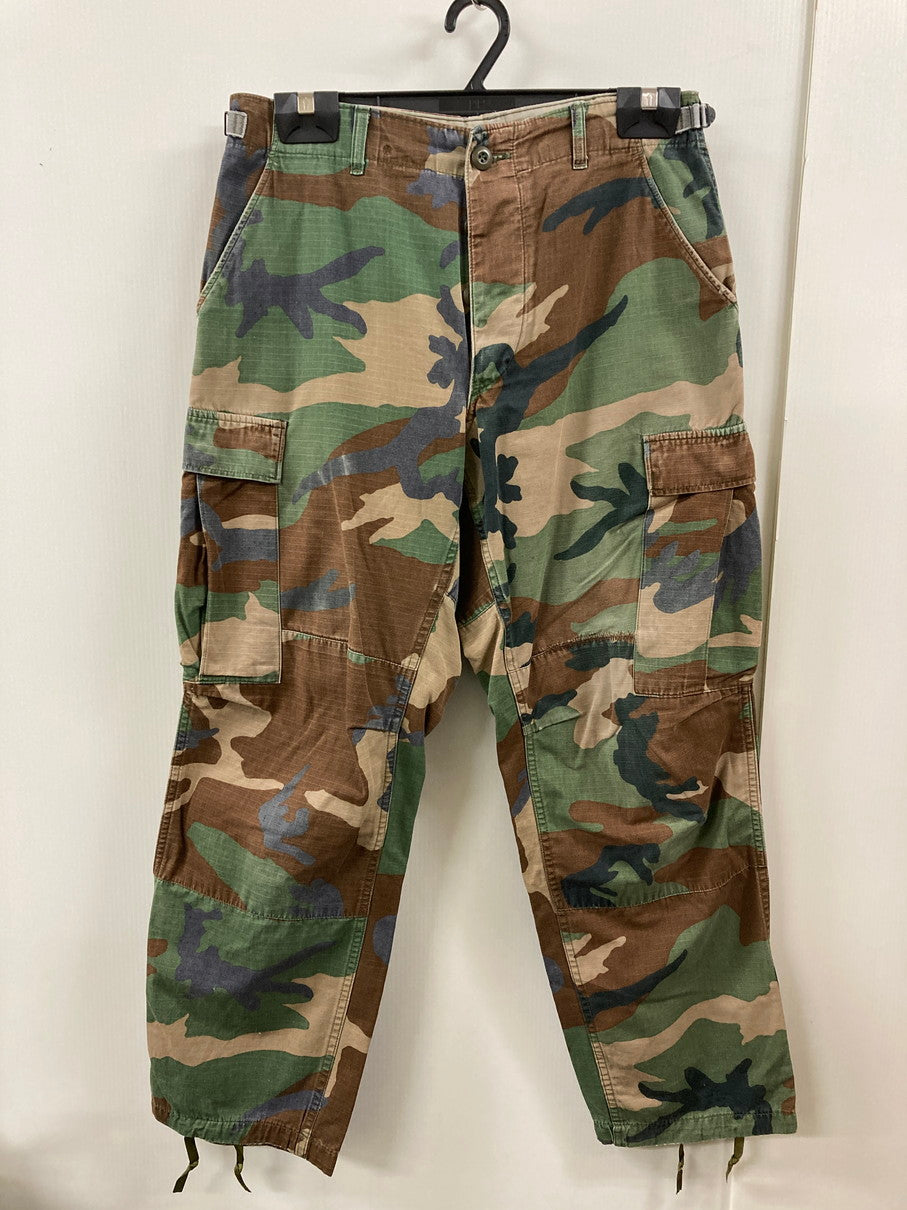 【現状渡し品】【メンズ】 U.S.ARMY ユーエスアーミー DLA100-85-C-0337 80'S WOODLAND CAMO M-65 FIELD PANTS フィールドパンツ ボトムス 157-250628-AS-19-min サイズ：W27×L31 カラー：カモフラージュ 万代Net店