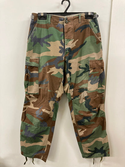 【現状渡し品】【メンズ】 U.S.ARMY ユーエスアーミー DLA100-85-C-0337 80'S WOODLAND CAMO M-65 FIELD PANTS フィールドパンツ ボトムス 157-250628-AS-19-min サイズ：W27×L31 カラー：カモフラージュ 万代Net店