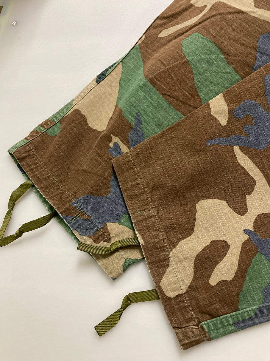 【現状渡し品】【メンズ】 U.S.ARMY ユーエスアーミー DLA100-85-C-0337 80'S WOODLAND CAMO M-65 FIELD PANTS フィールドパンツ ボトムス 157-250628-AS-19-min サイズ：W27×L31 カラー：カモフラージュ 万代Net店