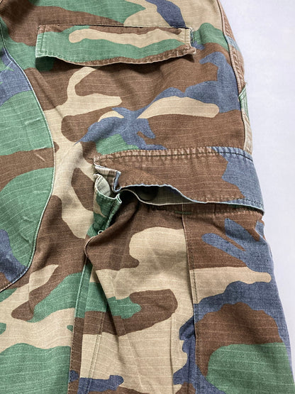 【現状渡し品】【メンズ】 U.S.ARMY ユーエスアーミー DLA100-85-C-0337 80'S WOODLAND CAMO M-65 FIELD PANTS フィールドパンツ ボトムス 157-250628-AS-19-min サイズ：W27×L31 カラー：カモフラージュ 万代Net店