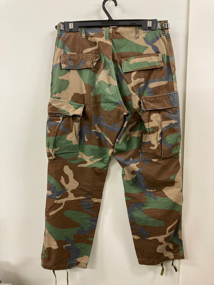 【現状渡し品】【メンズ】 U.S.ARMY ユーエスアーミー DLA100-85-C-0337 80'S WOODLAND CAMO M-65 FIELD PANTS フィールドパンツ ボトムス 157-250628-AS-19-min サイズ：W27×L31 カラー：カモフラージュ 万代Net店